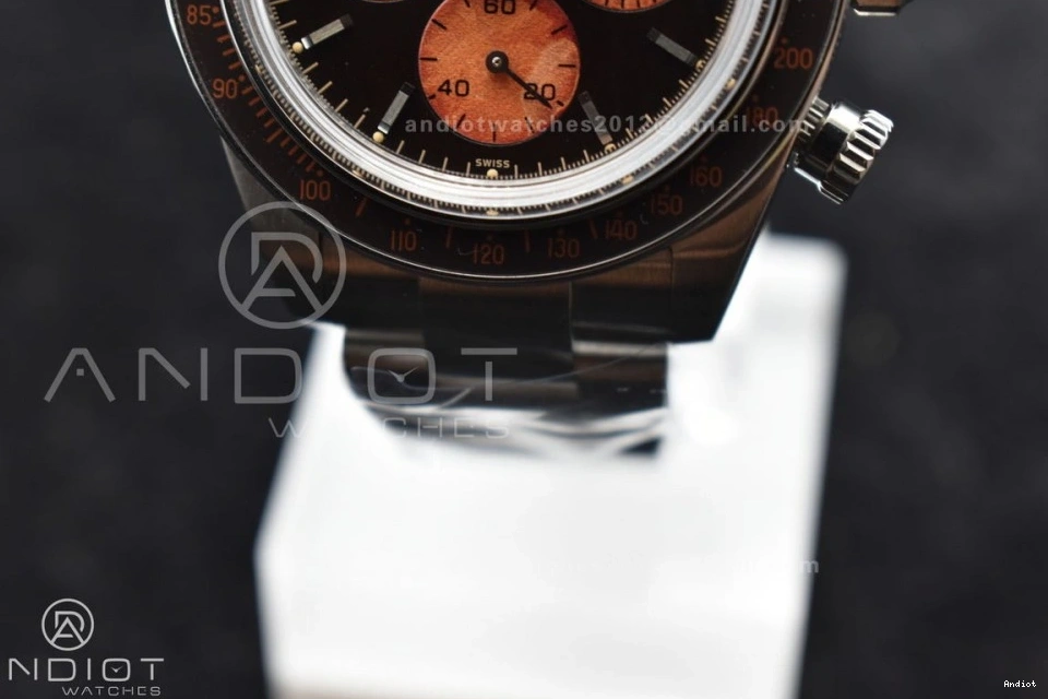 Bracelet on A7750 SS Best Daytona ADGF Edition Dial Orange SS Black 0325